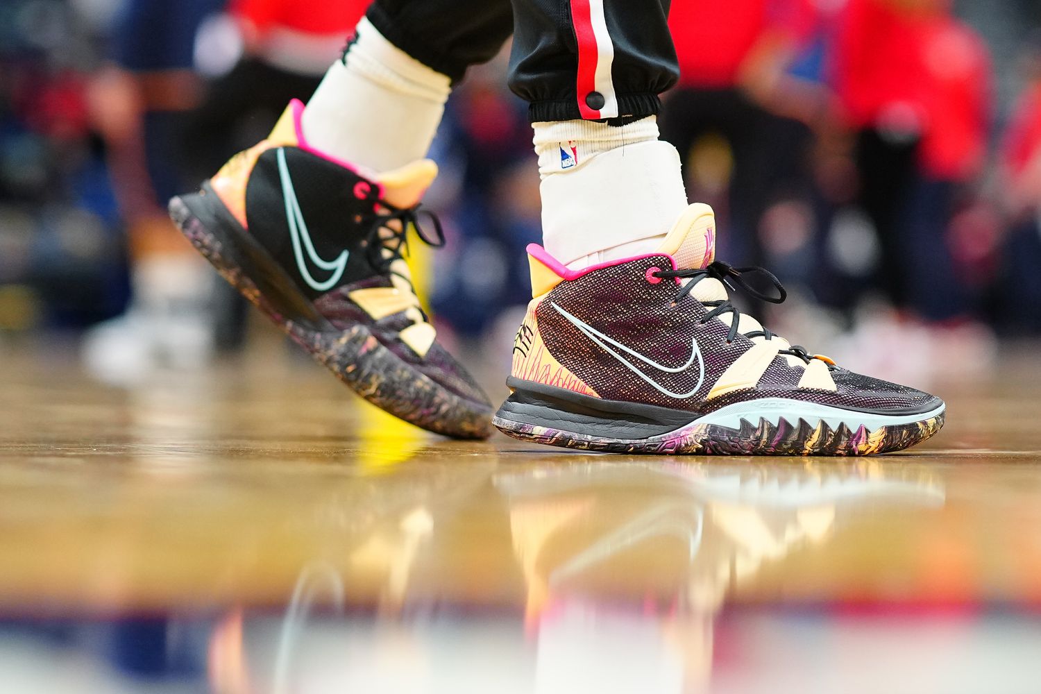 Portland Trail Blazers forward Drew Eubanks wears the Nike Kyrie 7.